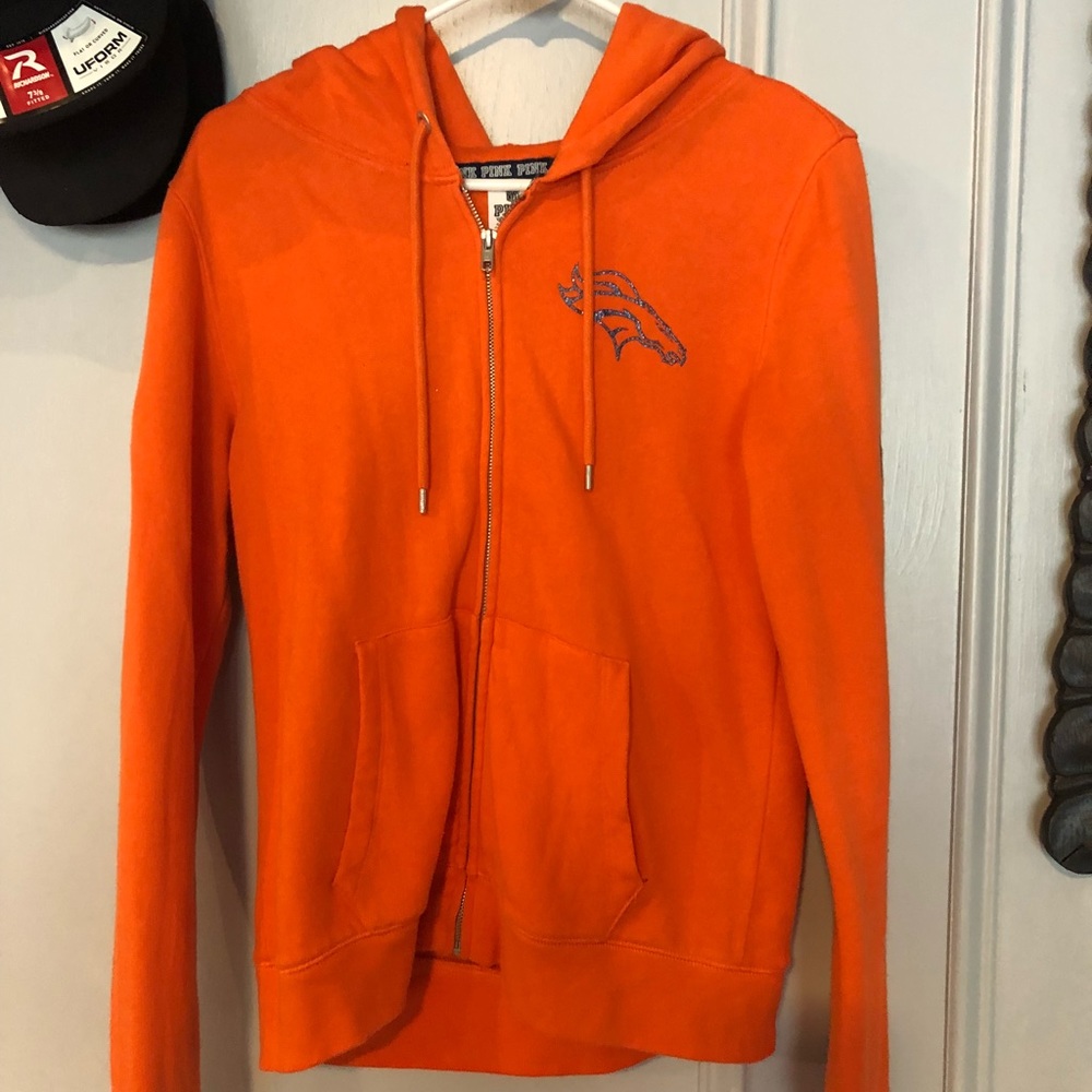 Victoria’s Secret pink Broncos jacket